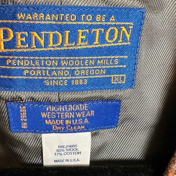 Pendleton Men’s Horse Themed wool vest XL Yellowstone - Picture 3 of 8